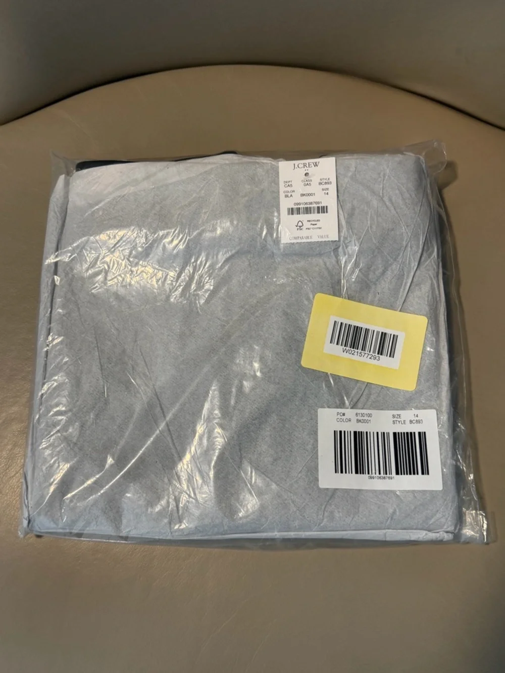 NWT! J. Crew Black Faux-Leather A-Line Mini Skirt. Size 14.